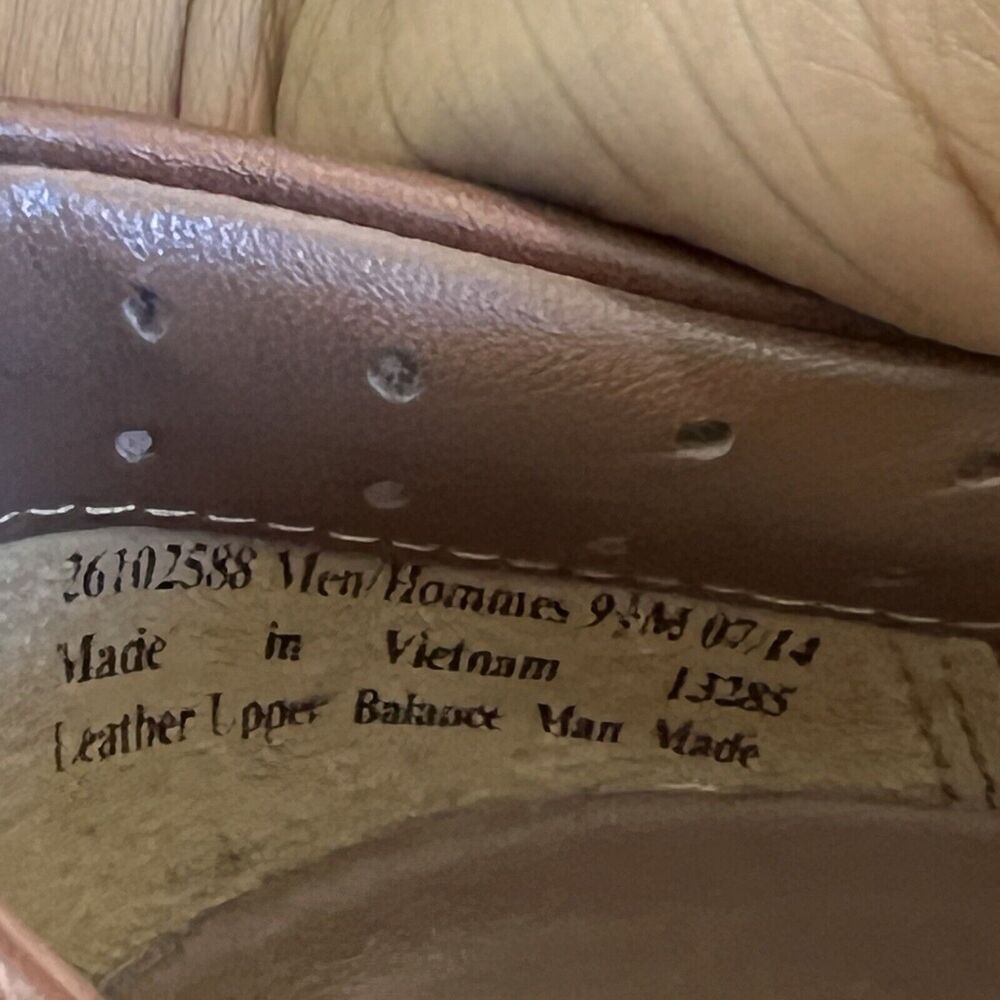 Clarks Active Air Vent Brown Leather Loafers Shoes Mens 9.5 M Slip On Comfort - Picture 9 of 10